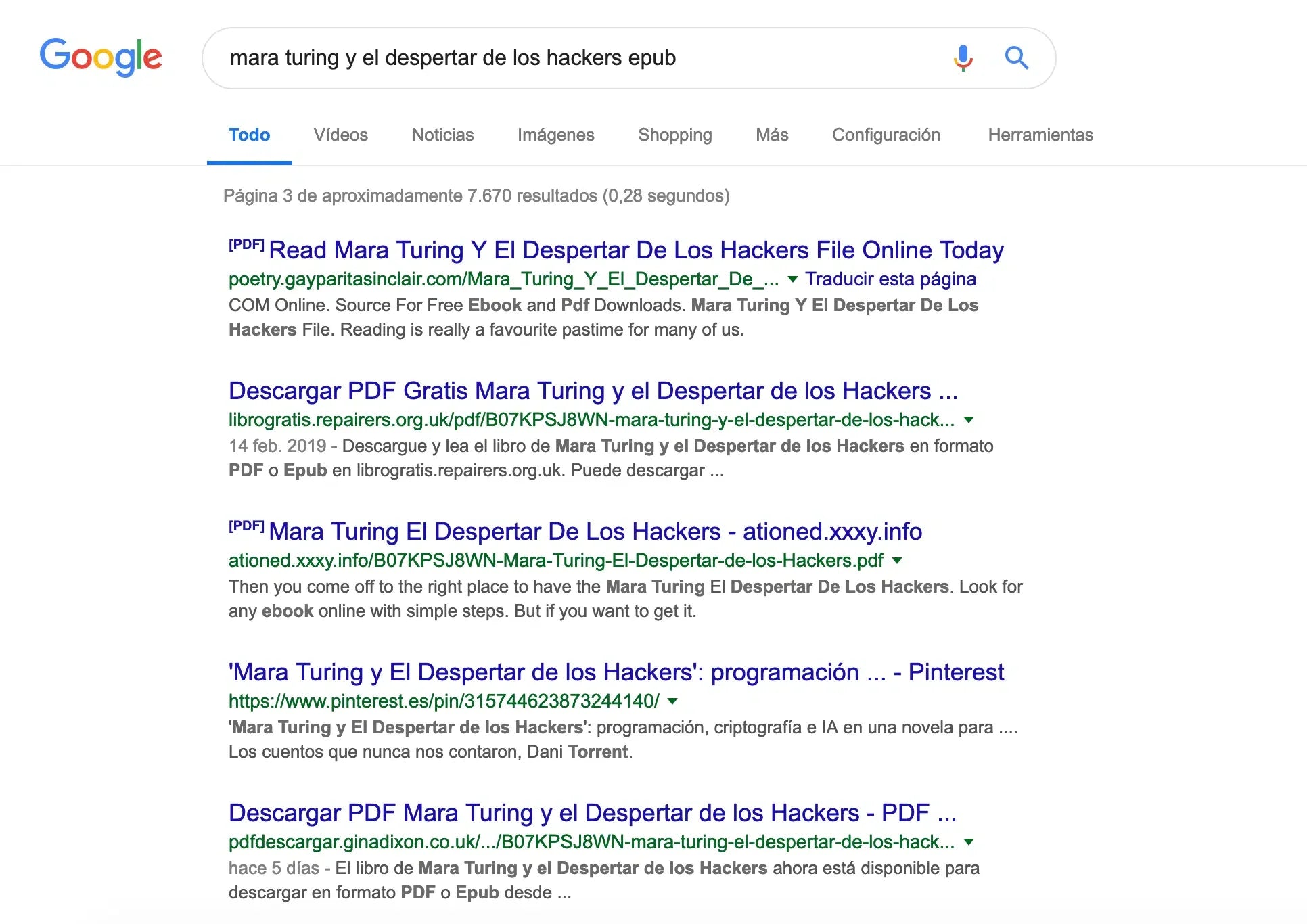 Mara Turing Hackeada: Cuando Piratean tu Libro