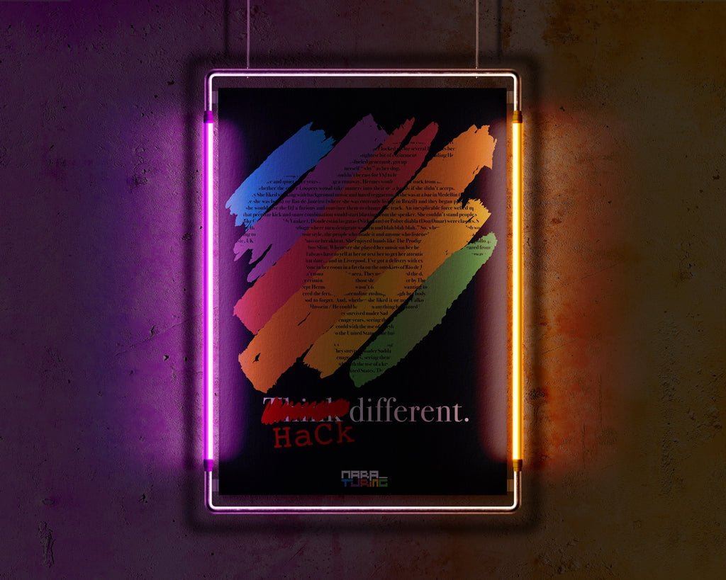 Lámina A3 «HaCk Different» diseñado por Javi Padilla