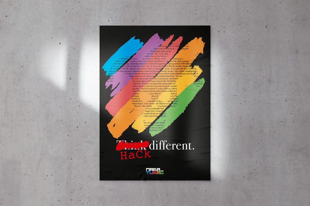 Lámina A3 «HaCk Different» diseñado por Javi Padilla