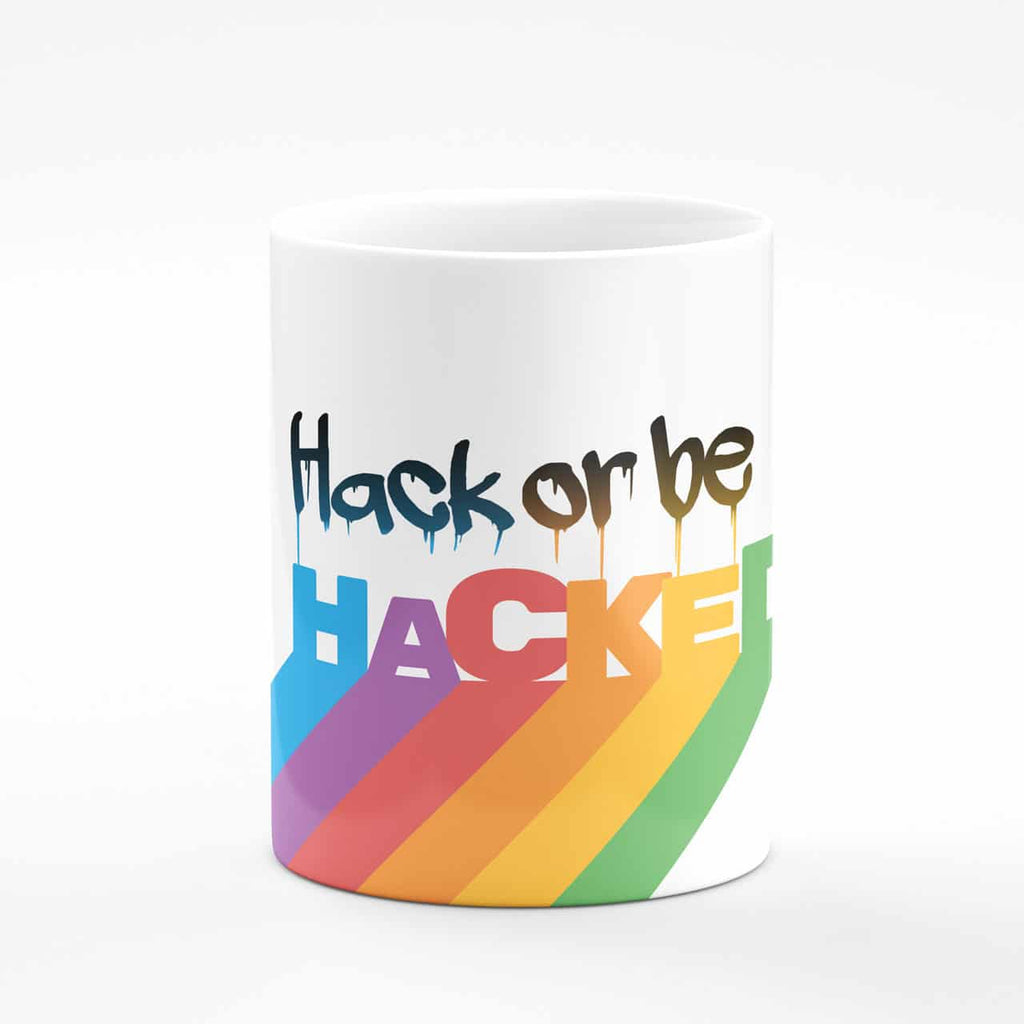 Taza Hack or Be Hacked de 350 ml