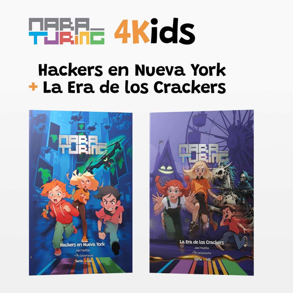 Pack Mara Turing 4Kids: Hackers en Nueva York + La Era de los Crackers