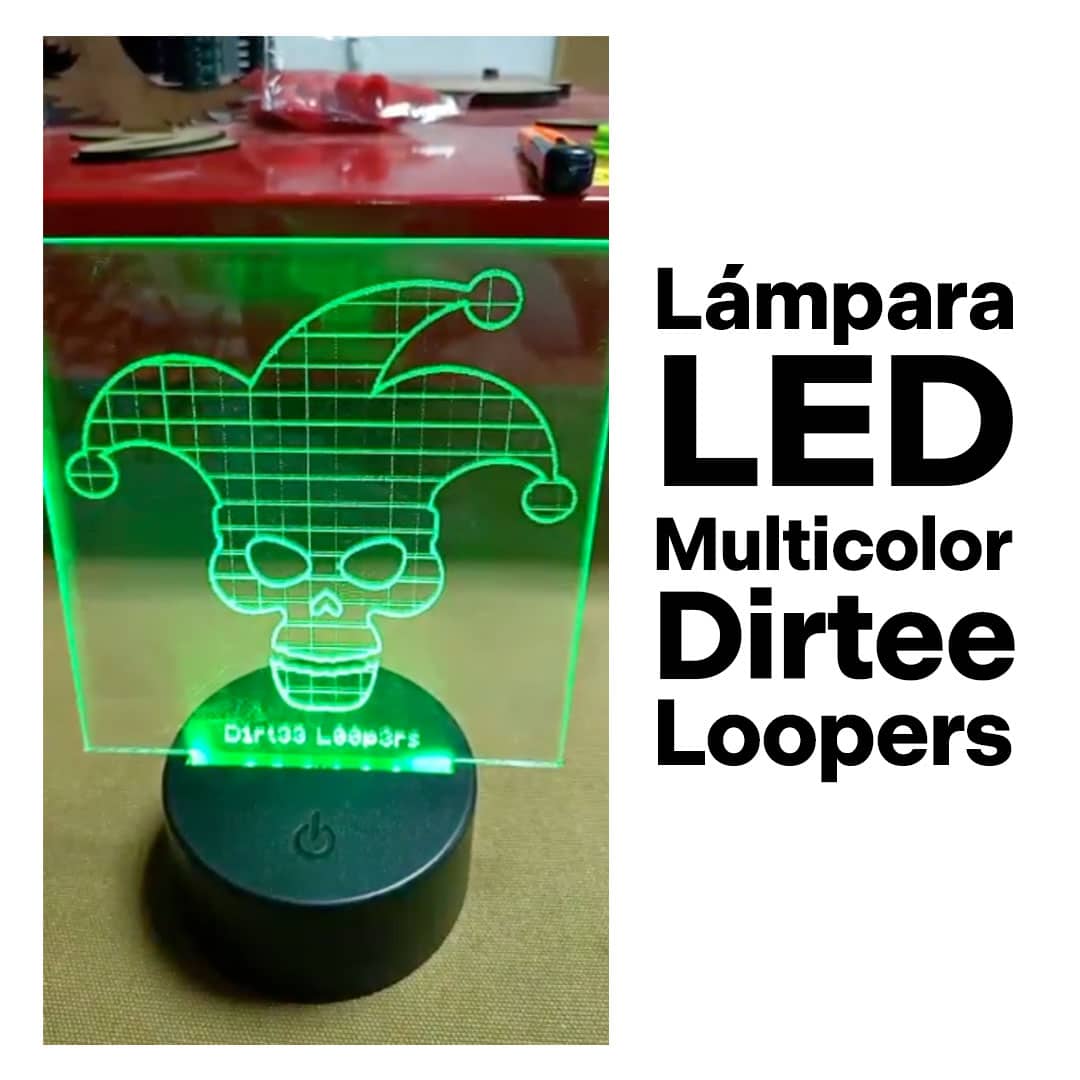 Lámpara LED Multicolor de Dirtee Loopers